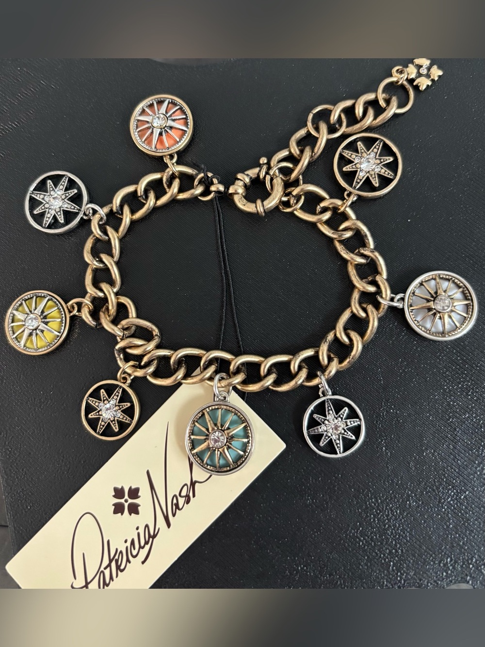Patricia Nash Compass Charm Bracelet